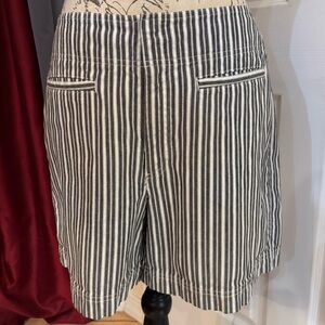 Liz Claiborne Liz Wear Striped Denim Chino Shorts